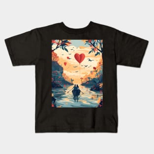 Discover True Romance: Art, Creativity and Connections for Valentine's Day and Lovers' Day Kids T-Shirt